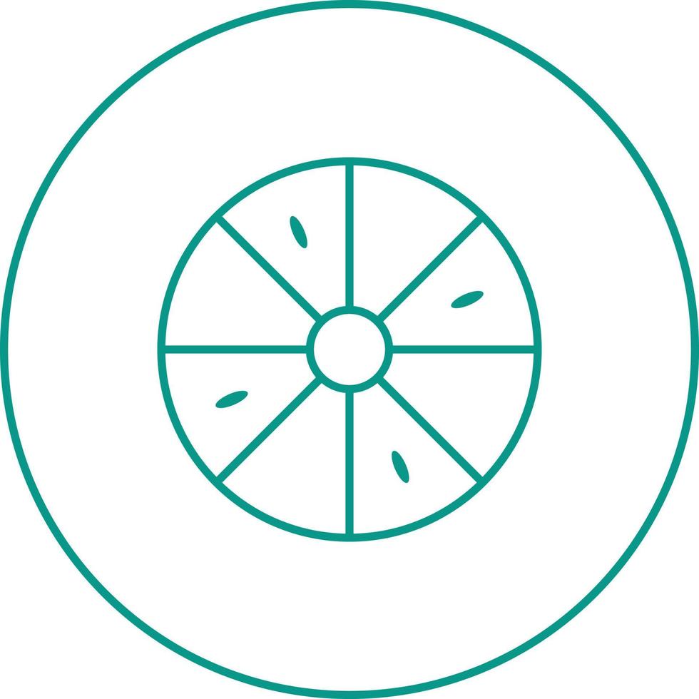 Unique Lemon Vector Line Icon