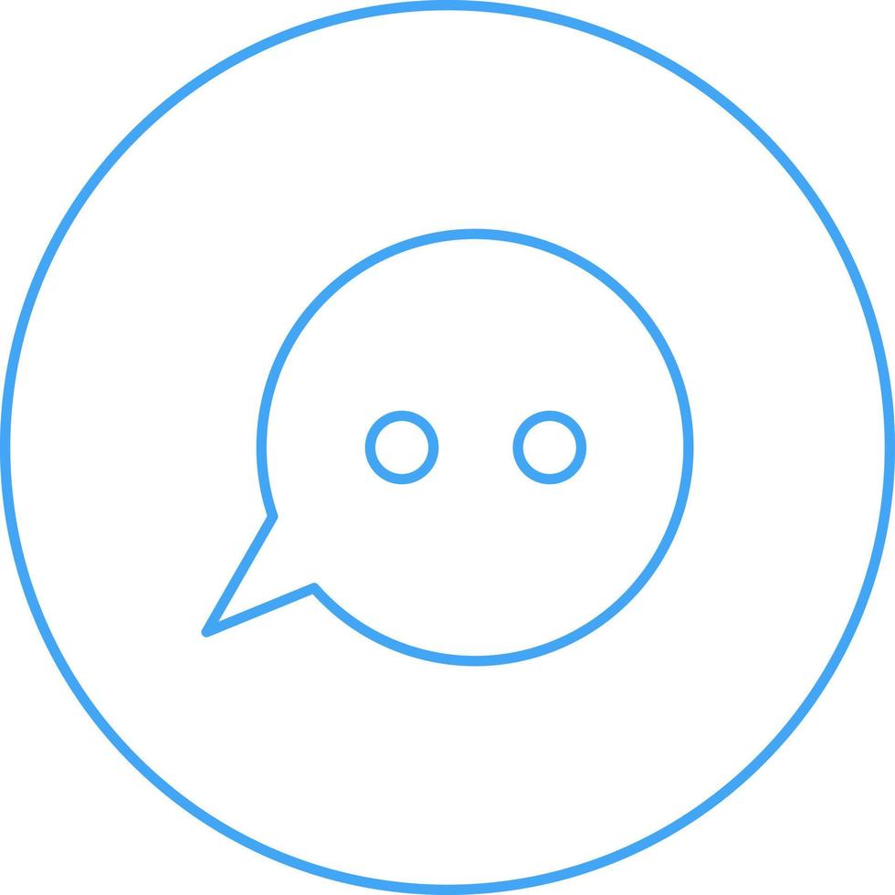 Unique Message Bubbles Vector Line Icon