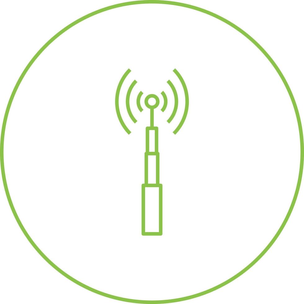 Unique Telecom Tower Vector Line Icon