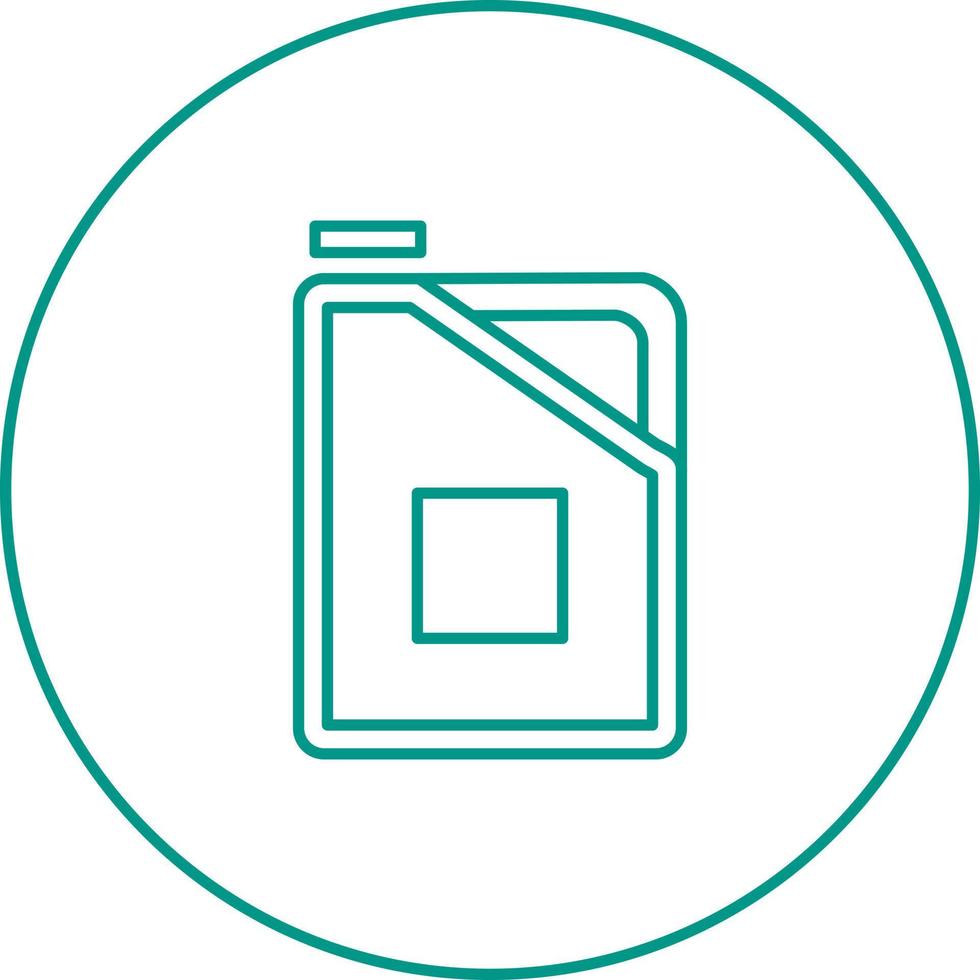 Unique Diesel Can Vector Line Icon
