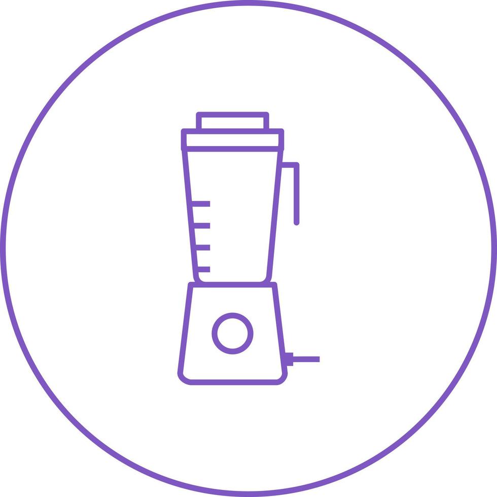 Unique Juicer machine Line Vector Icon