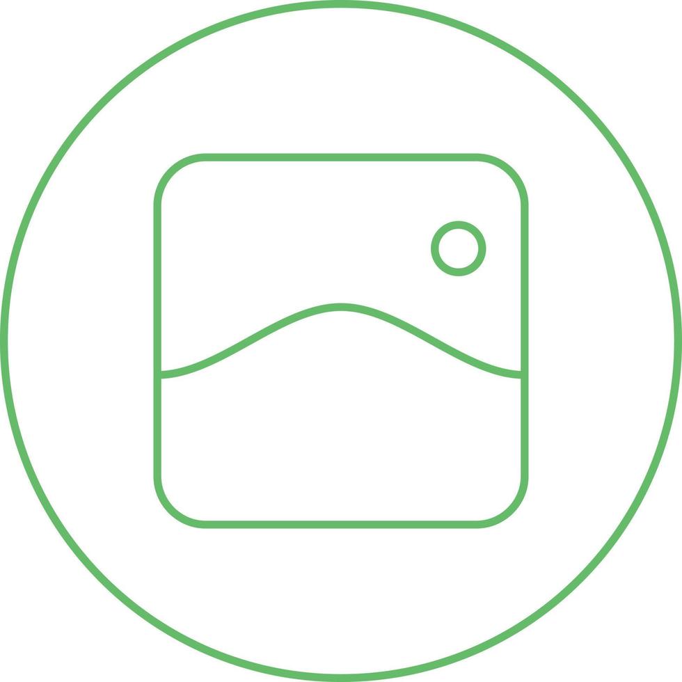 Unique Gallery Vector Line Icon