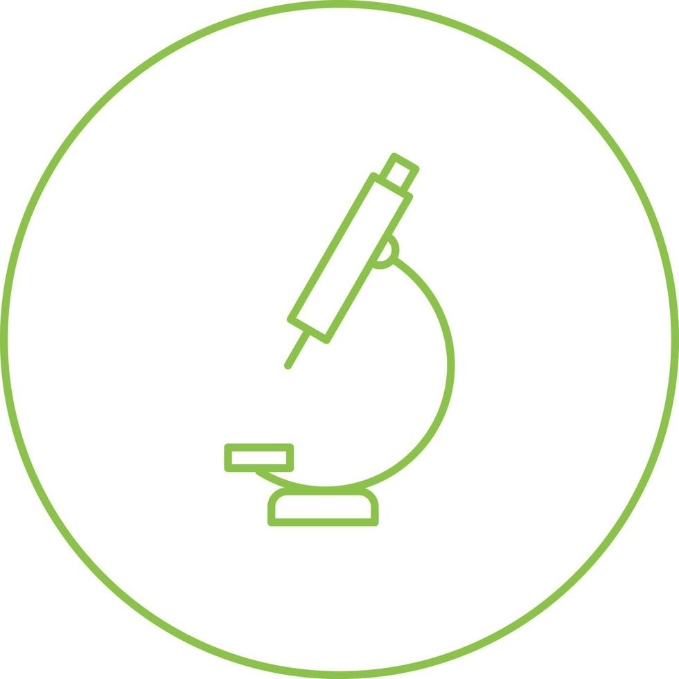 Unique Microscope Vector Line Icon