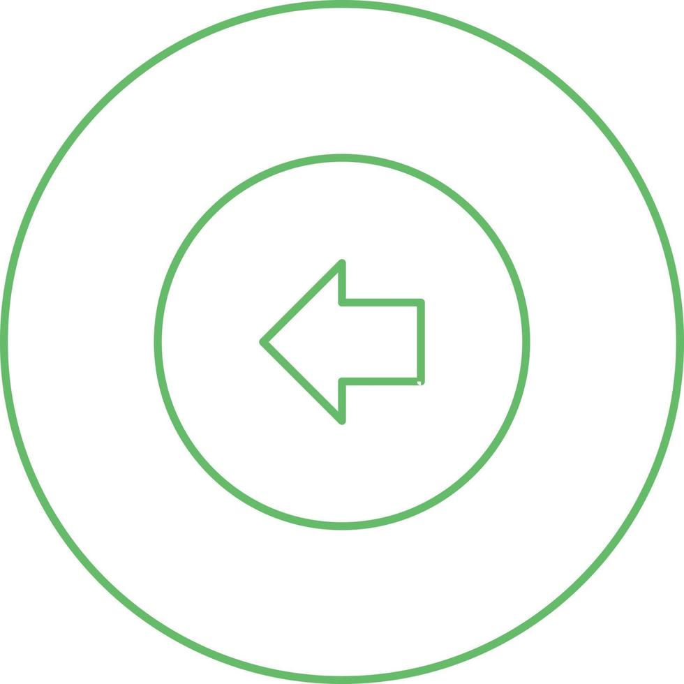 Unique Back Vector Line Icon
