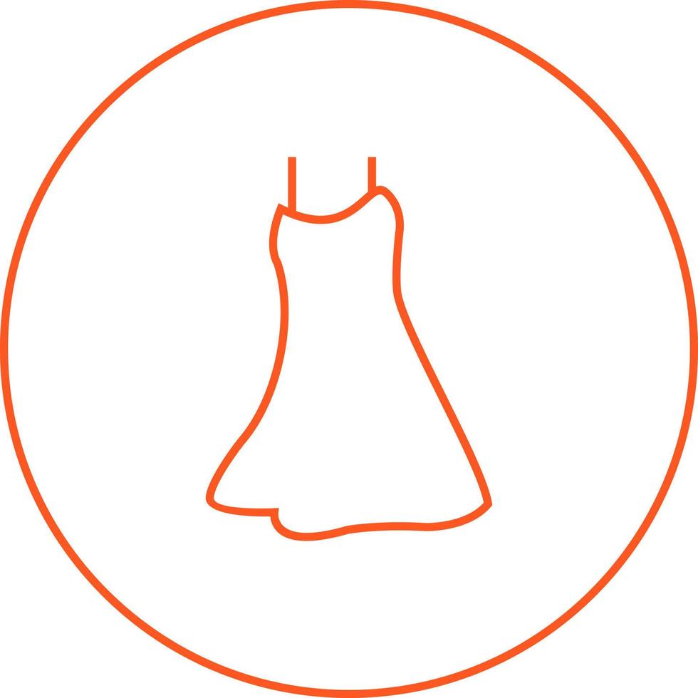 Unique Night Dress Vector Line Icon