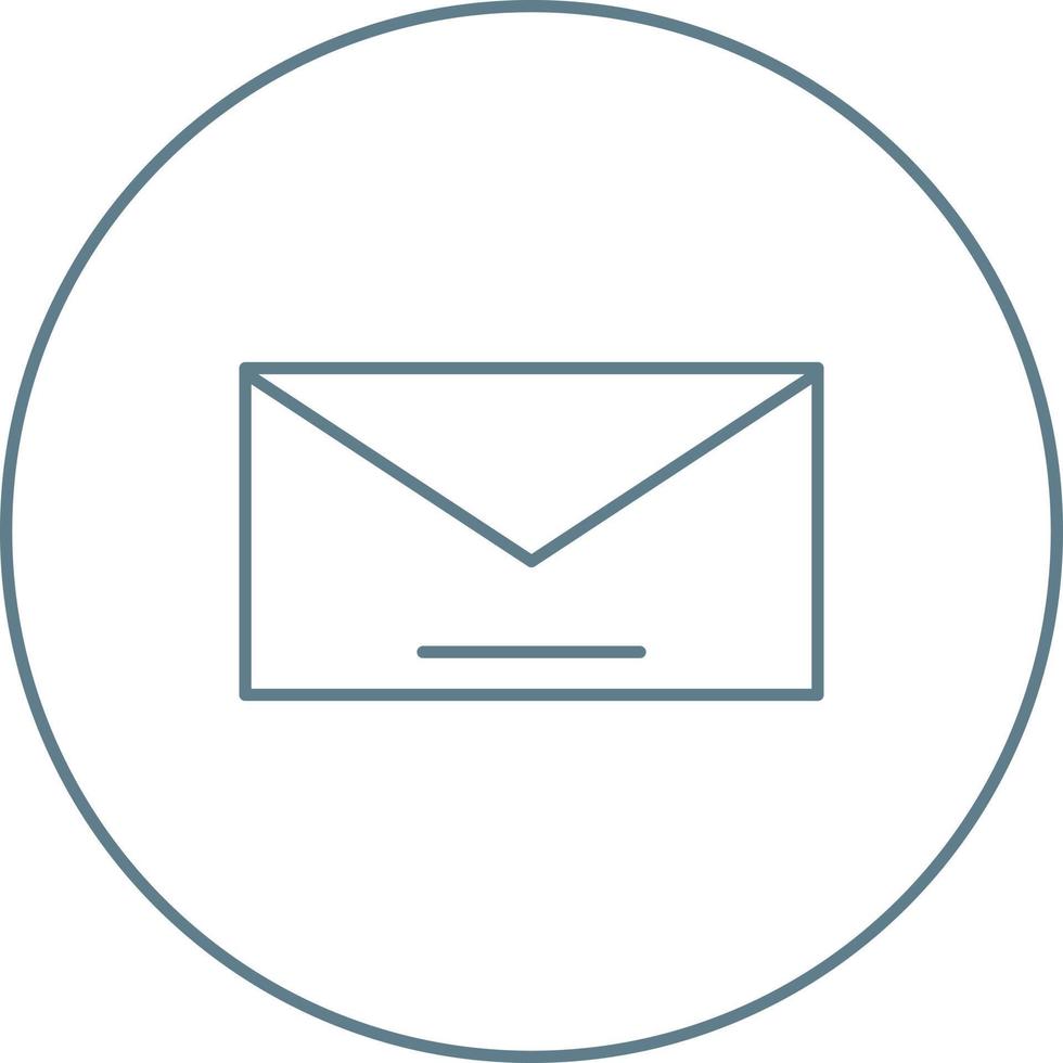 Unique Mail Vector Line Icon