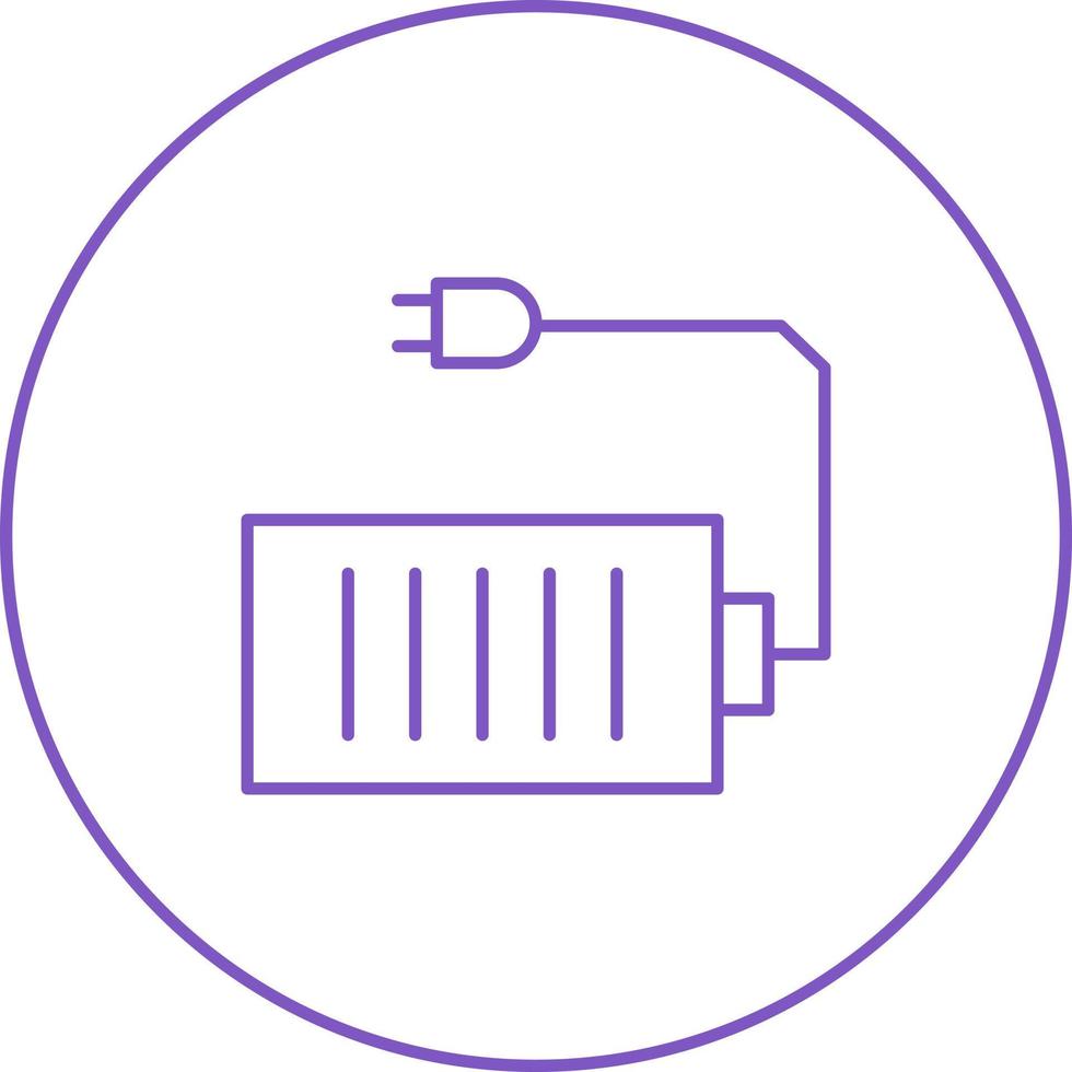 Unique Cell And Plug Vector Line Icon