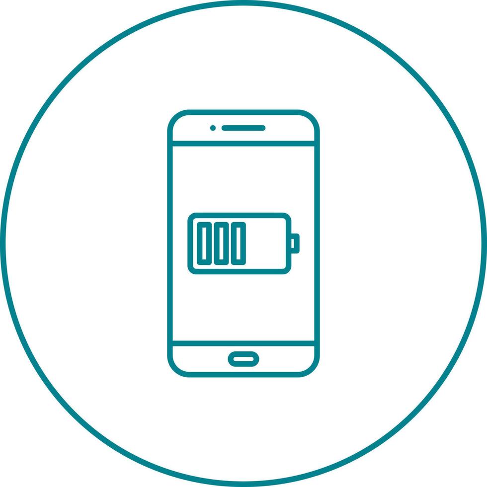 Unique Battery Indicator Vector Line Icon