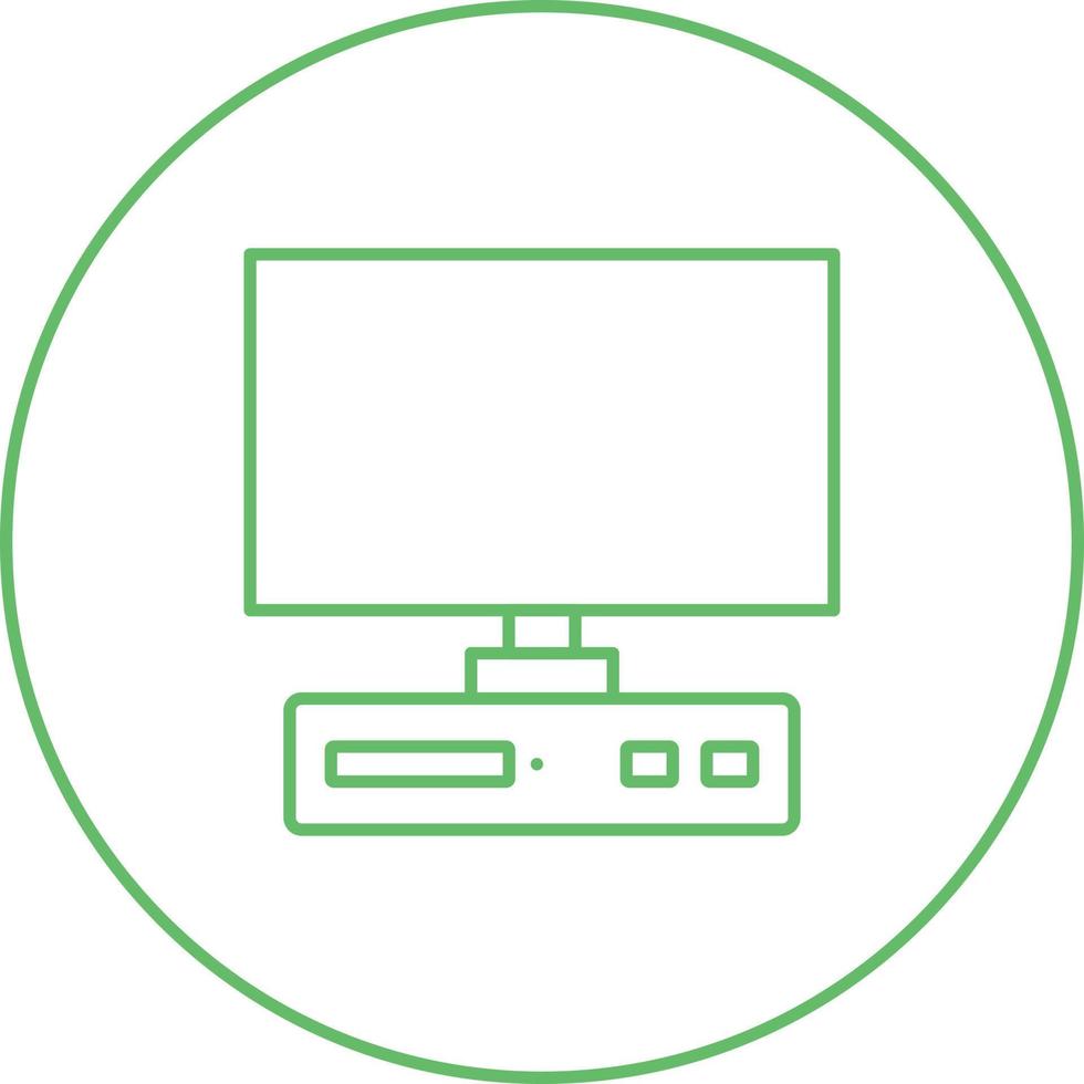 Unique Desktop Vector Line Icon