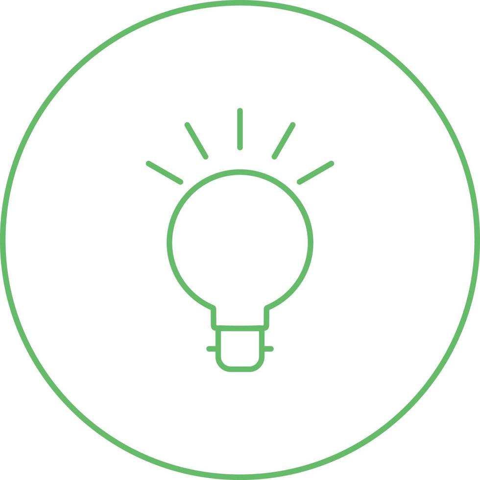 Unique Bulb Vector Line Icon