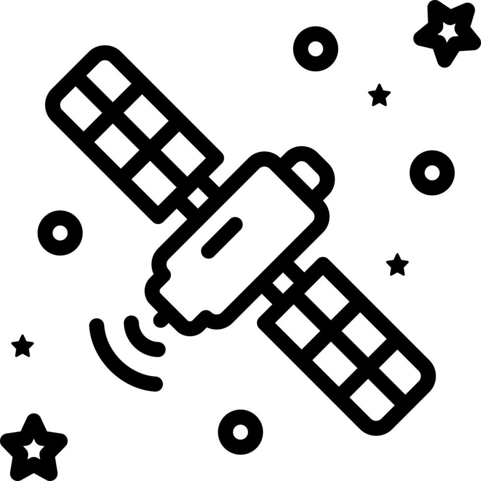 line icon for satellite vector