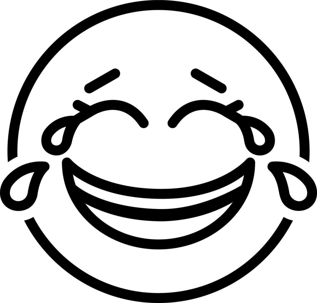 line icon for laugh vector