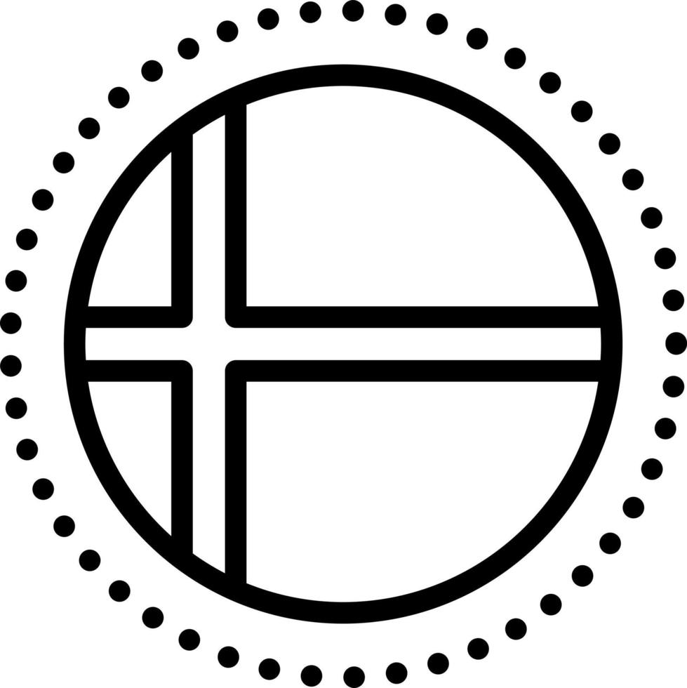 line icon for denmark vector