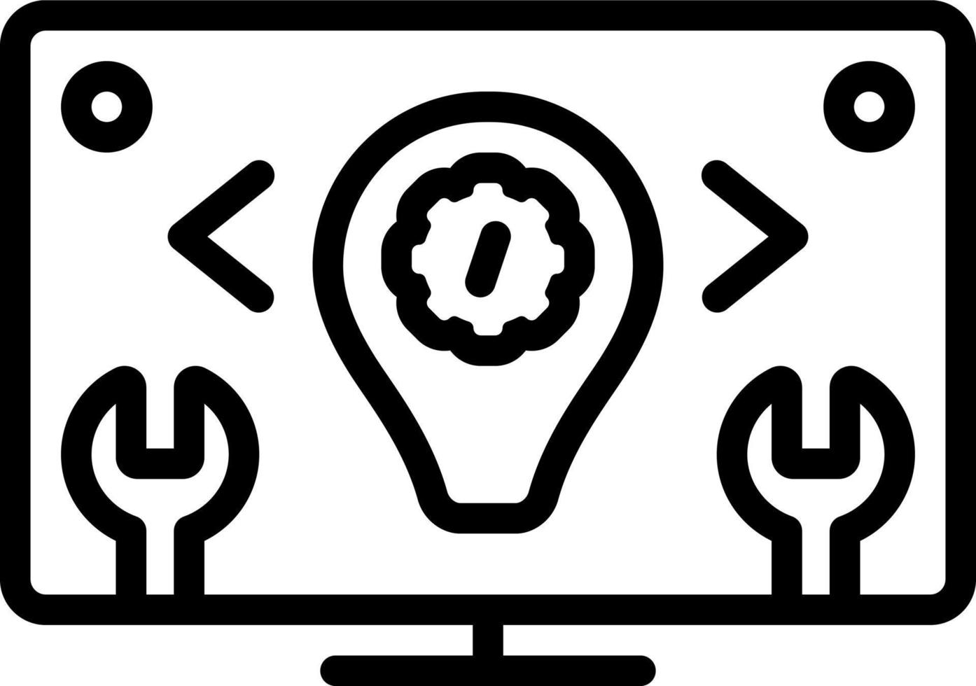 line icon for develops vector