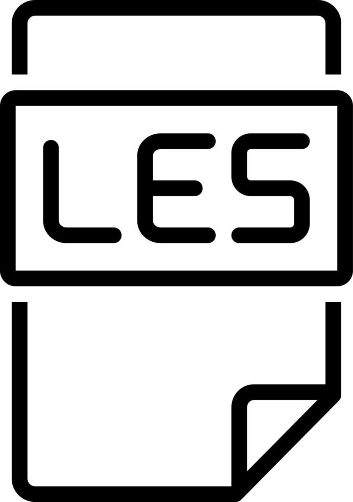 line icon for les vector