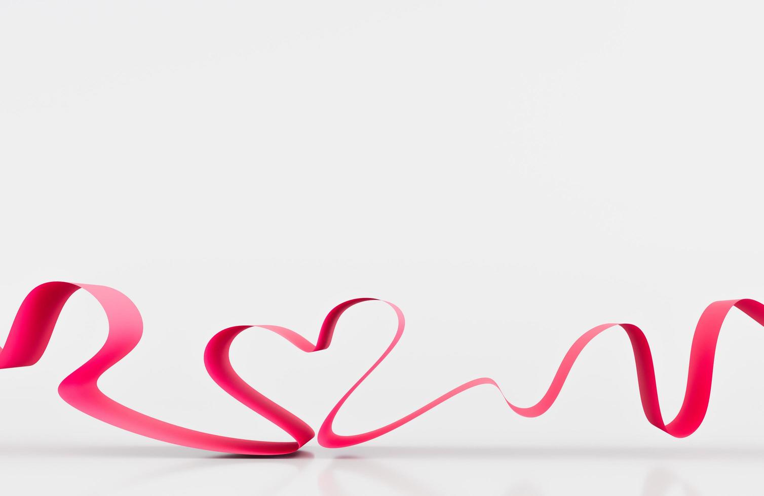 Love ribbon background valentine's day photo