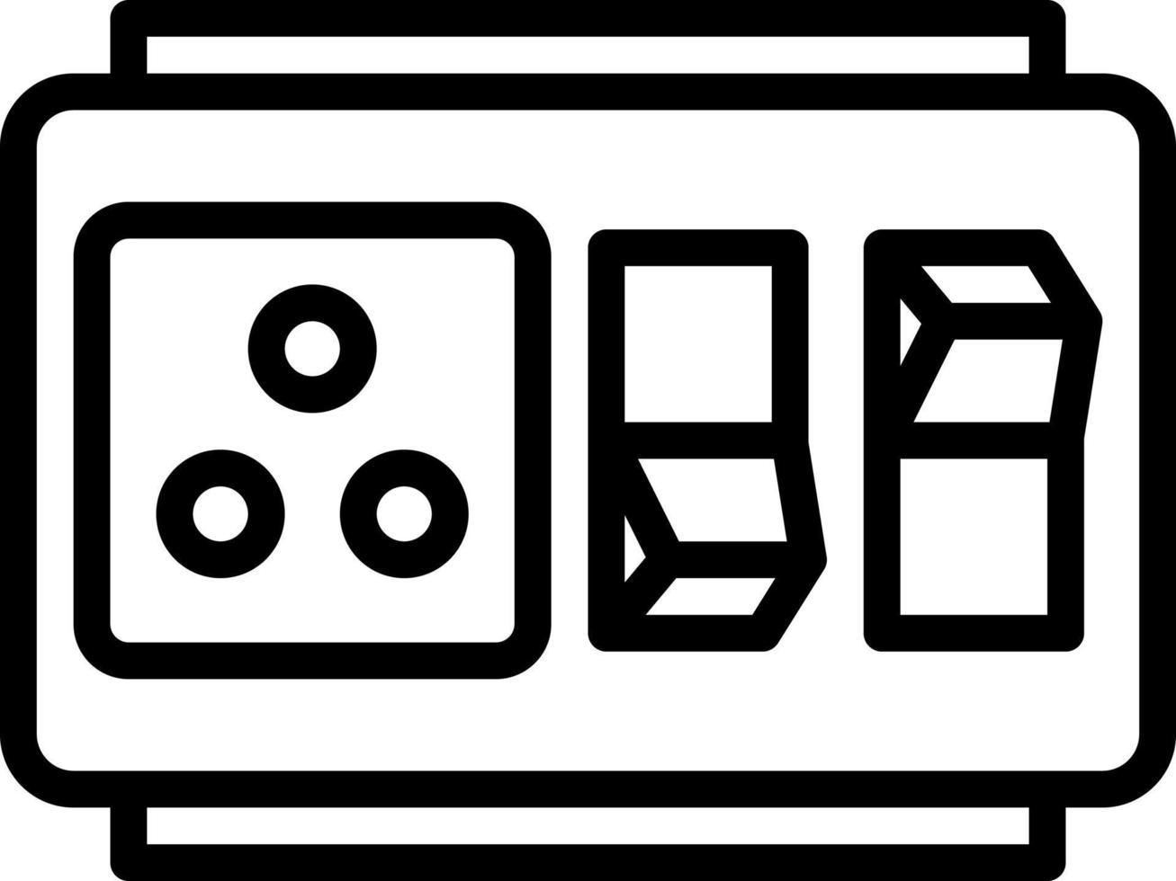 line icon for switched vector