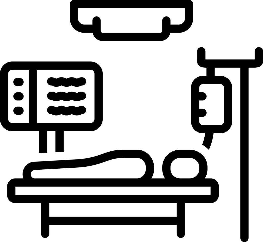 line icon for patient vector