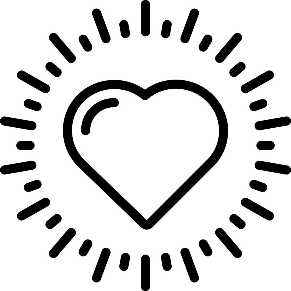 line icon for valentine vector