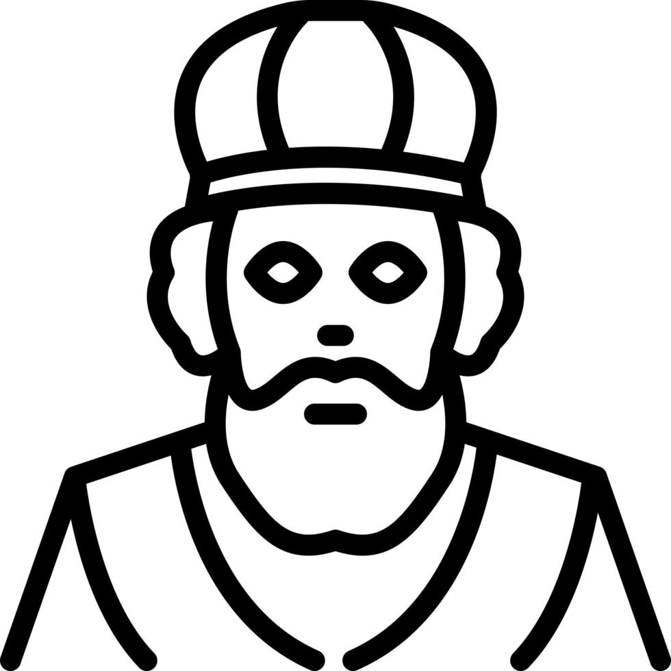 line icon for nicholas vector