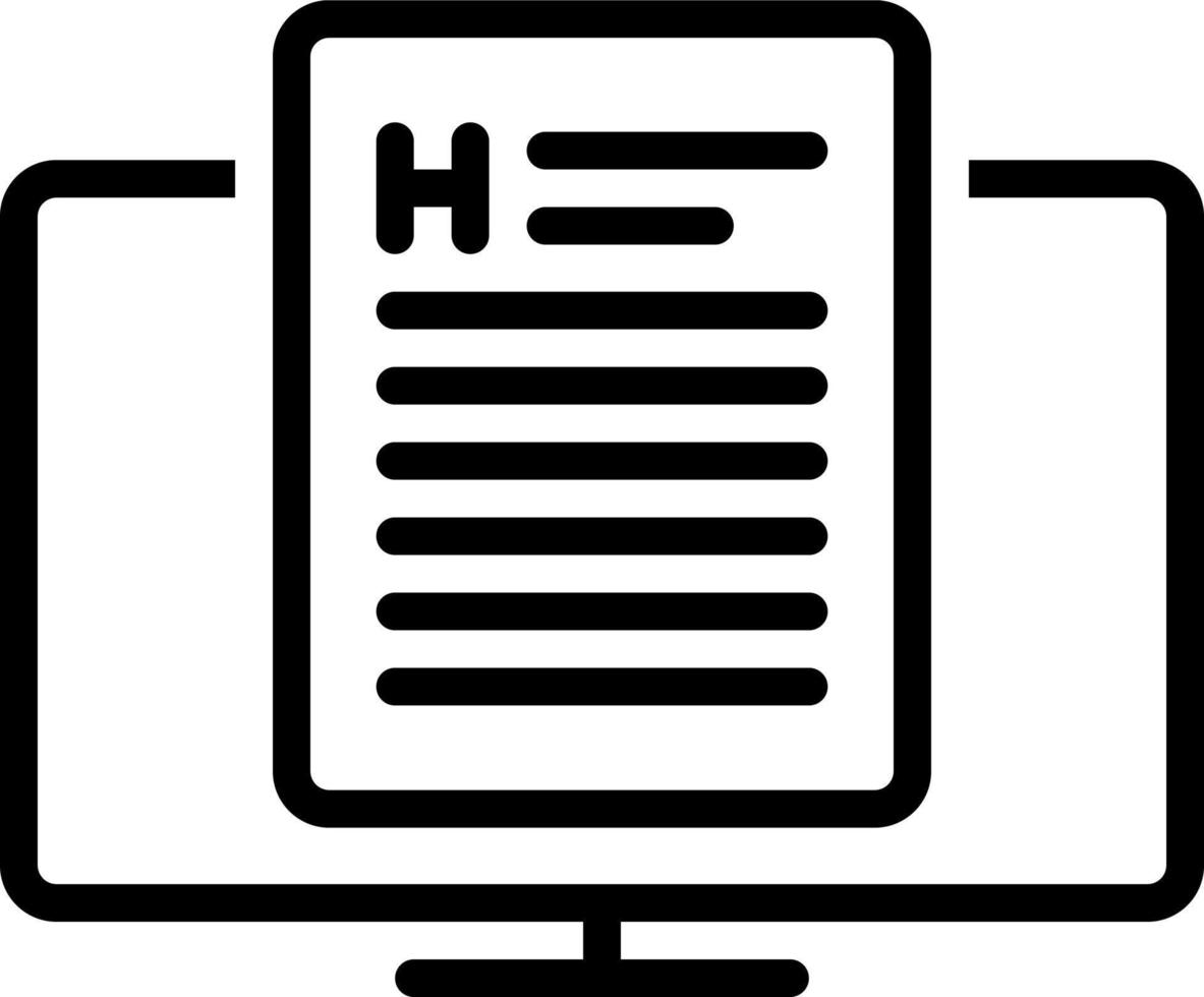 line icon for heading vector