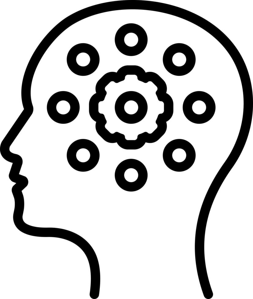 line icon for reasoning vector