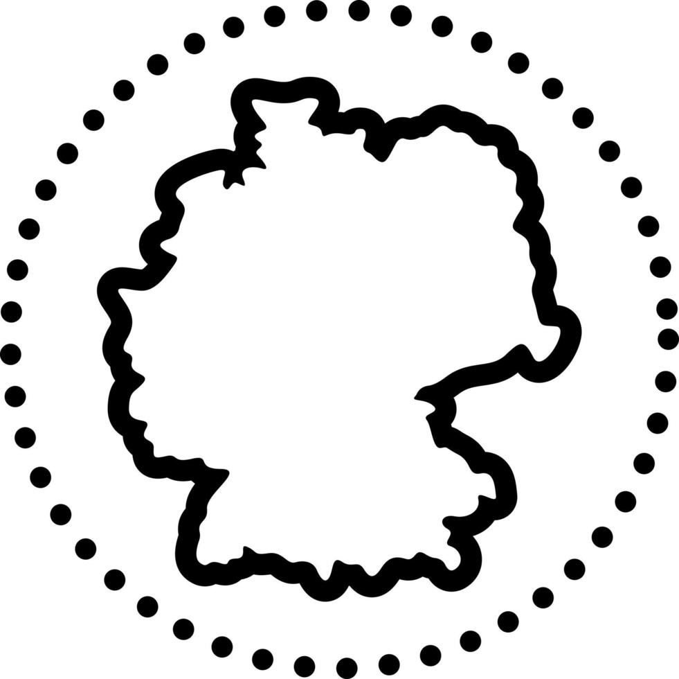 line icon for deutsch vector