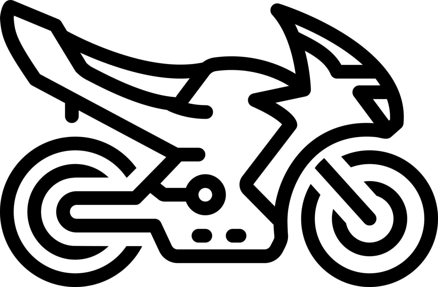 line icon for motorcycle vector