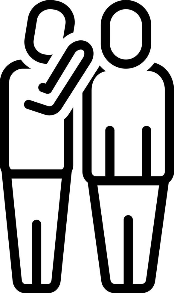line icon for gossip vector
