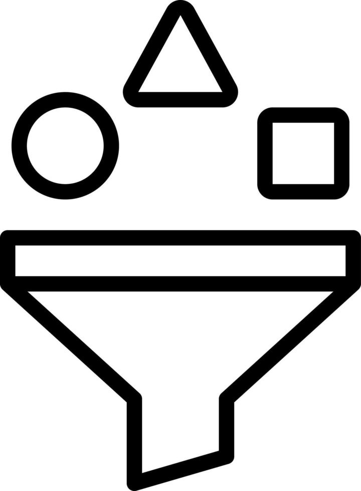 line icon for sort vector
