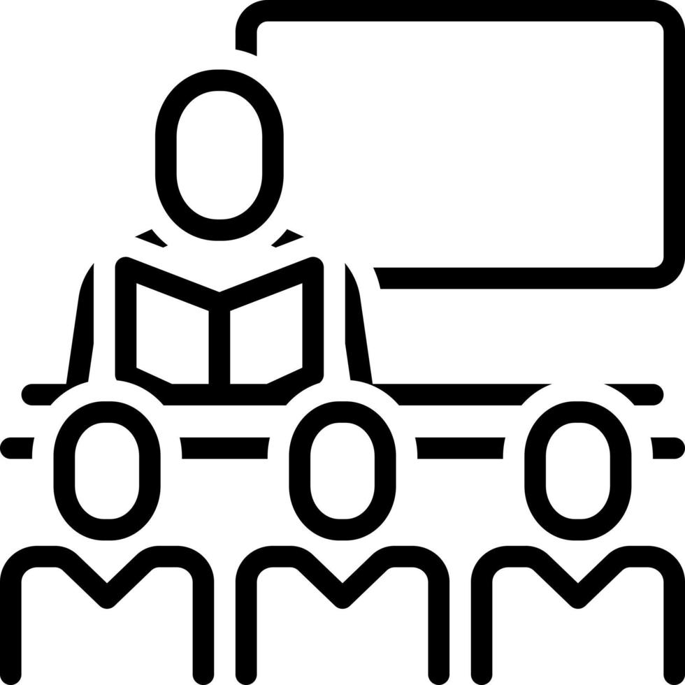 line icon for lecture vector