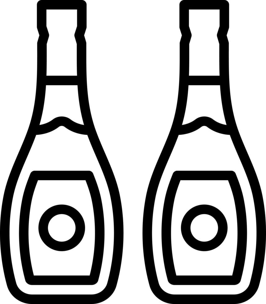 icono de línea para vinos vector