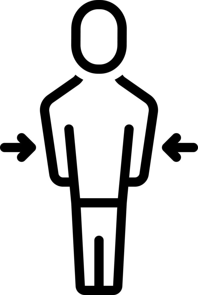 line icon for thin vector