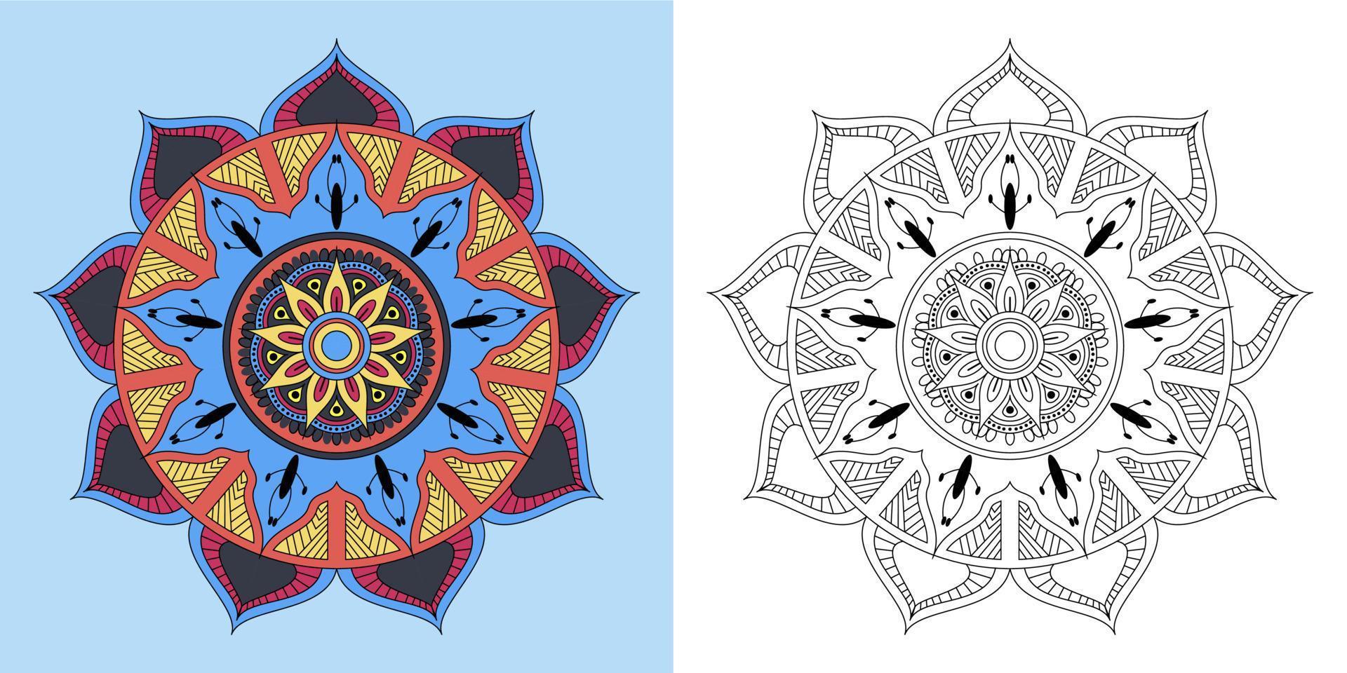 decorative round ornament mandala.  mandala, vector, design, pattern, background, flower, banner, wedding, fashion, vintage, art, gold, ramadan, vector