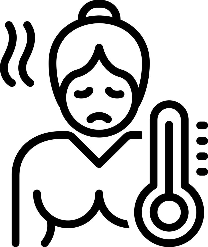 line icon for sick vector