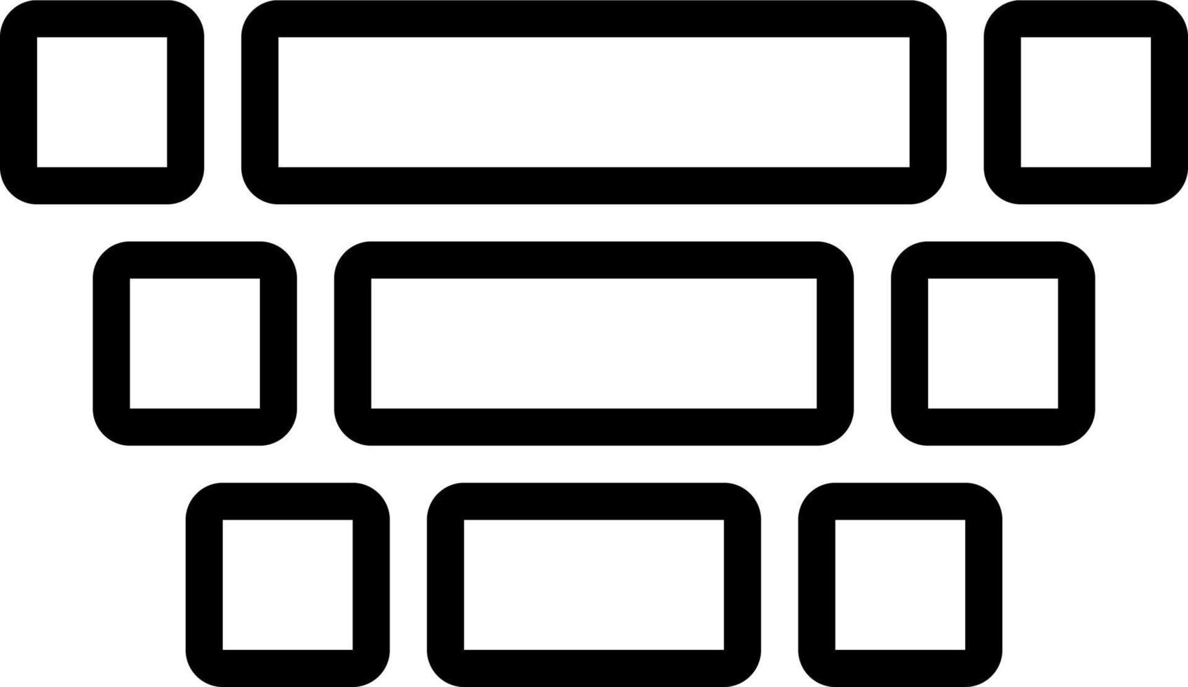 line icon for nested vector