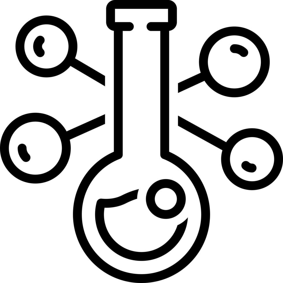 line icon for scientific vector