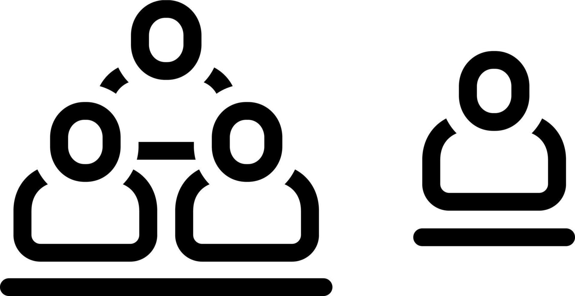 line icon for minority vector