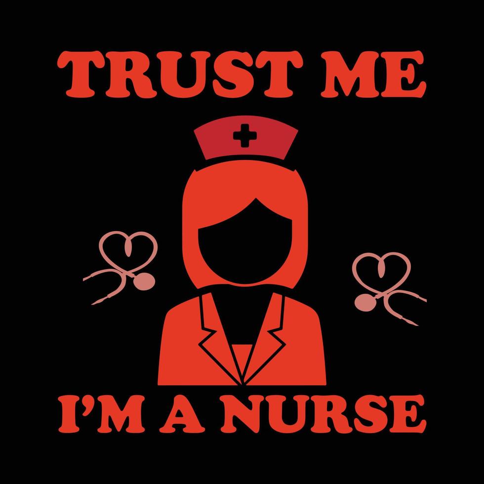 Nursing T-shirt design vector