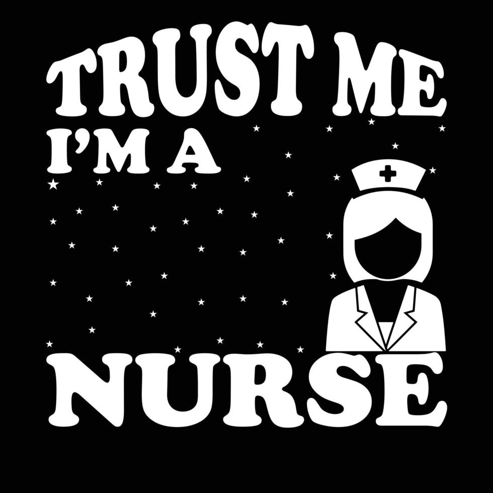 Nursing T-shirt design vector