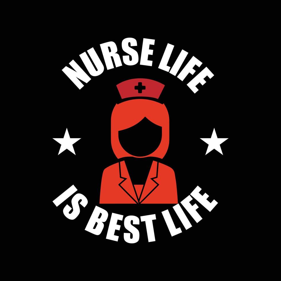 Nursing T-shirt design vector