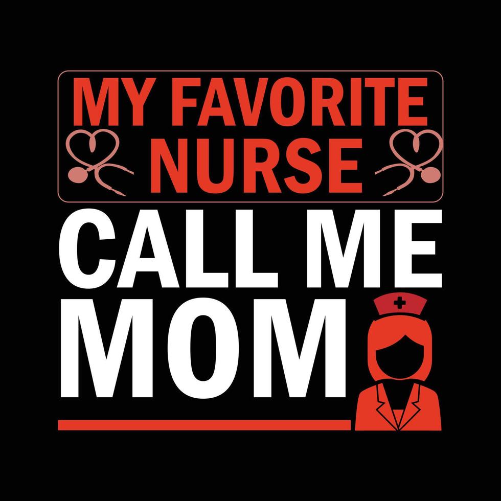 Nursing T-shirt design vector
