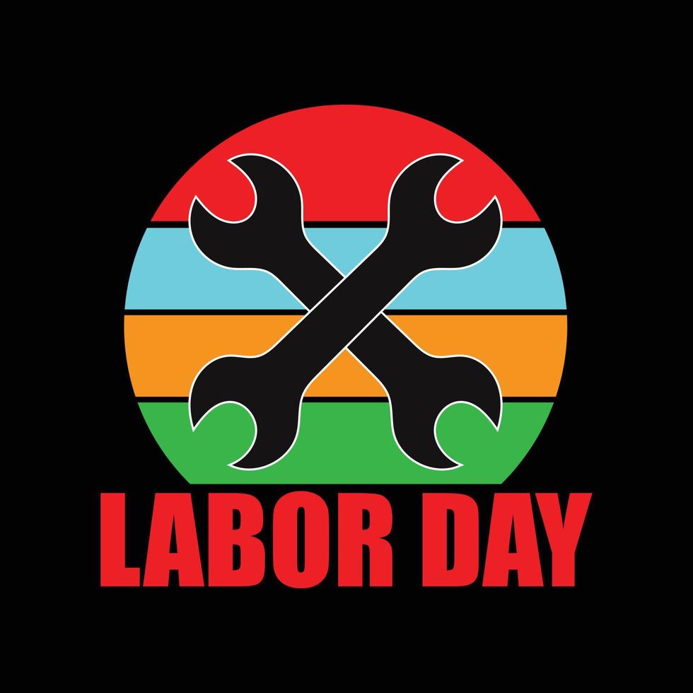 Labour T-shirt design vector