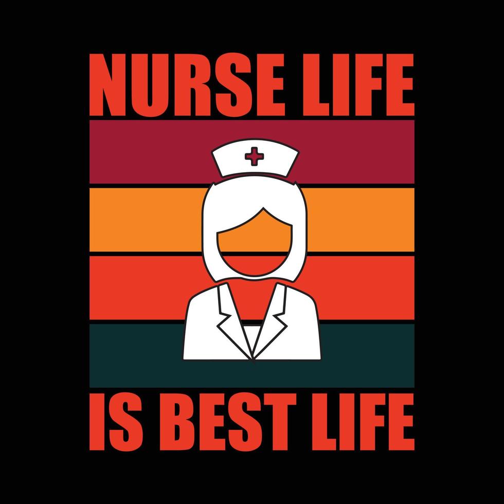 Nursing T-shirt design vector