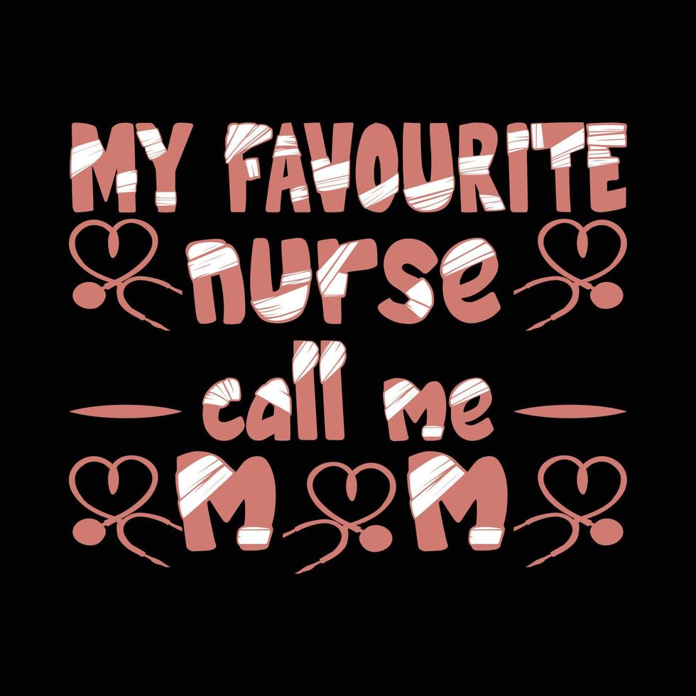 Nursing T-shirt design vector