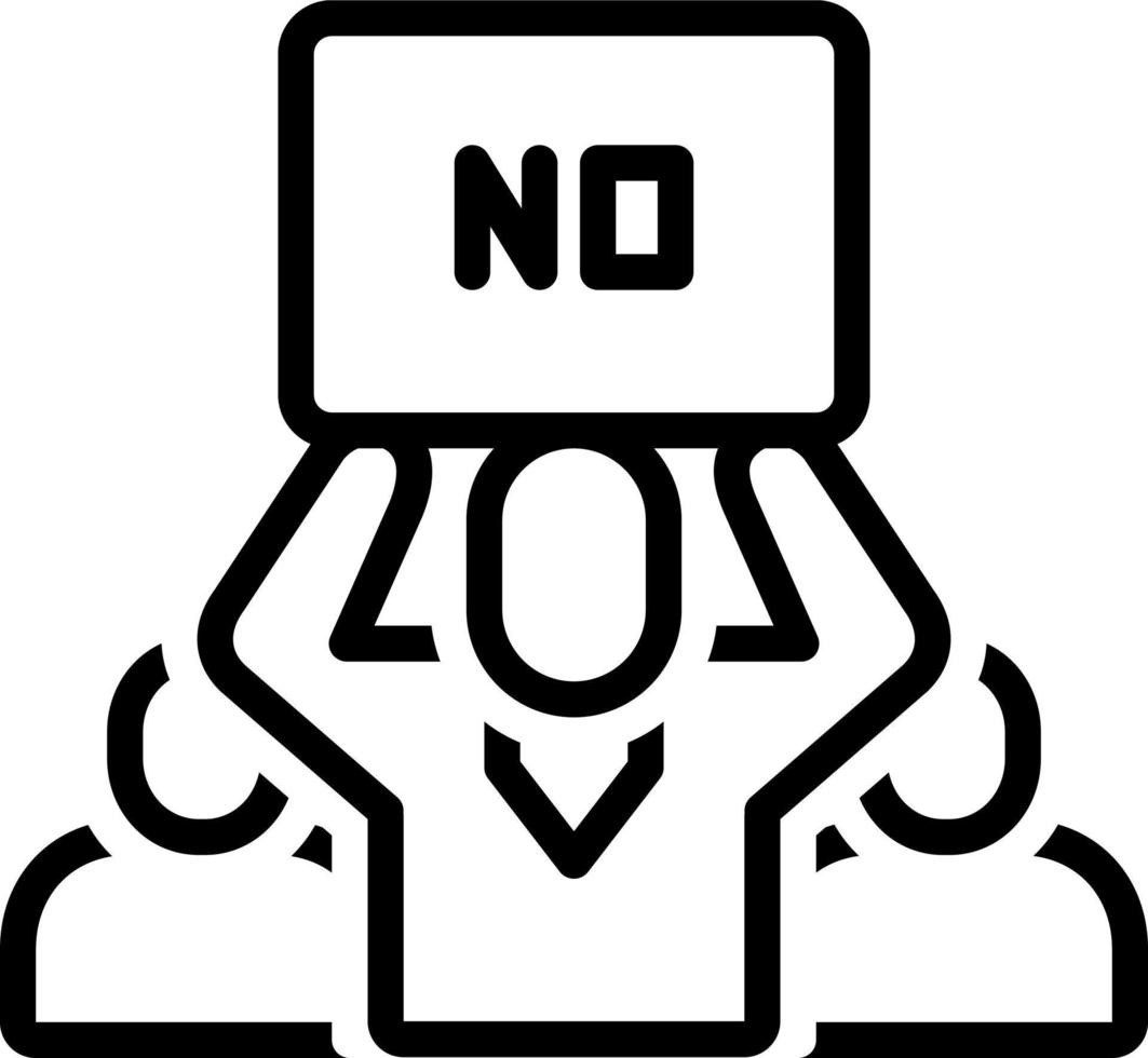 line icon for resist vector