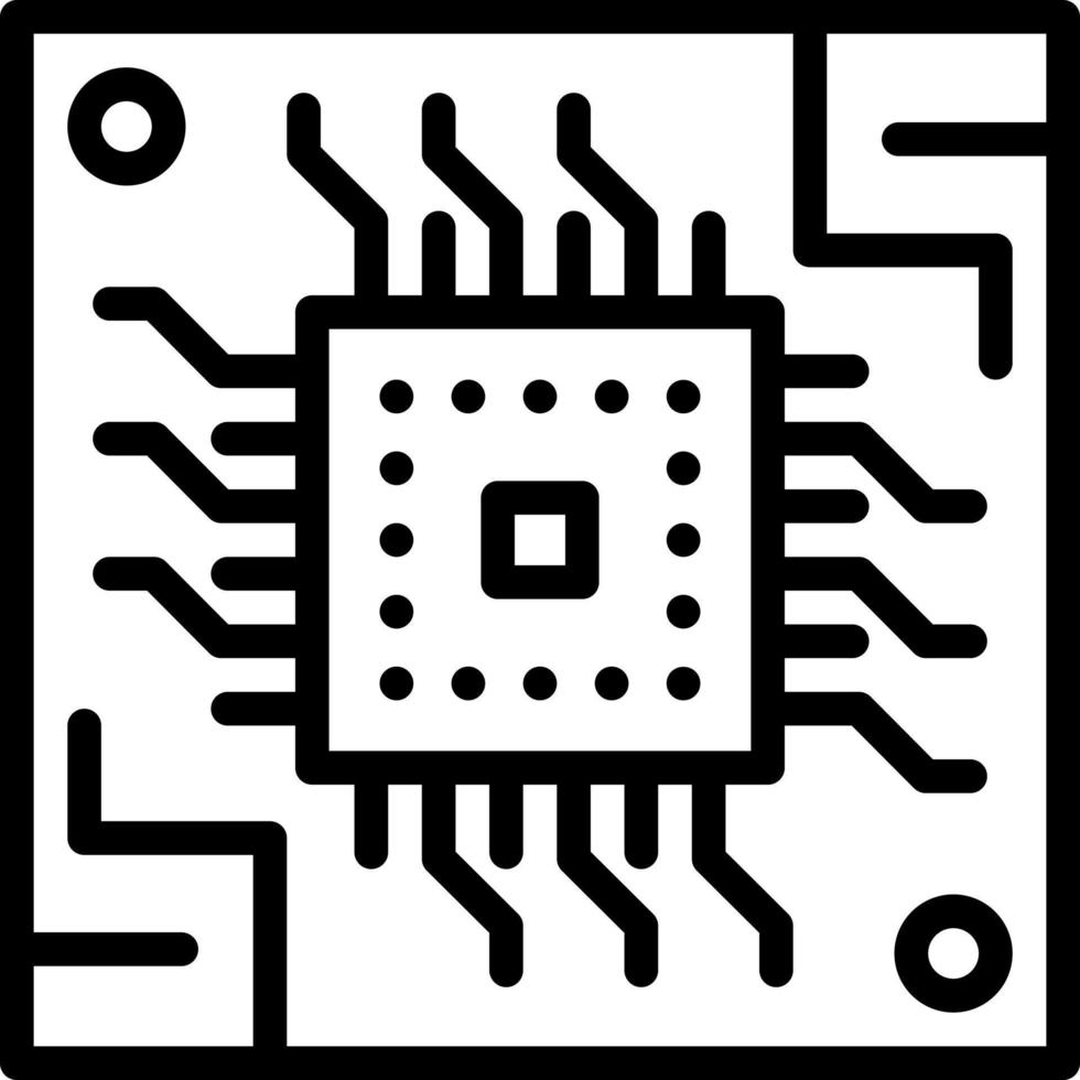 icono de línea para hardware vector