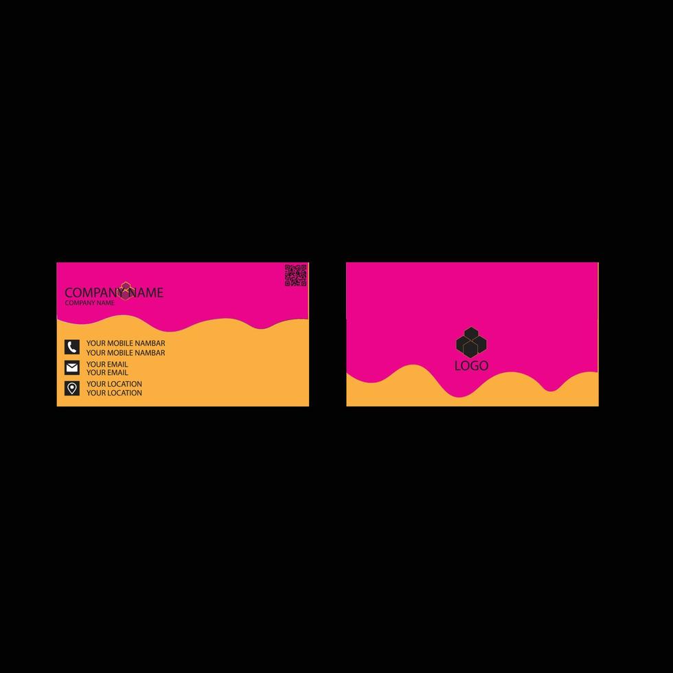 free business card design vector
