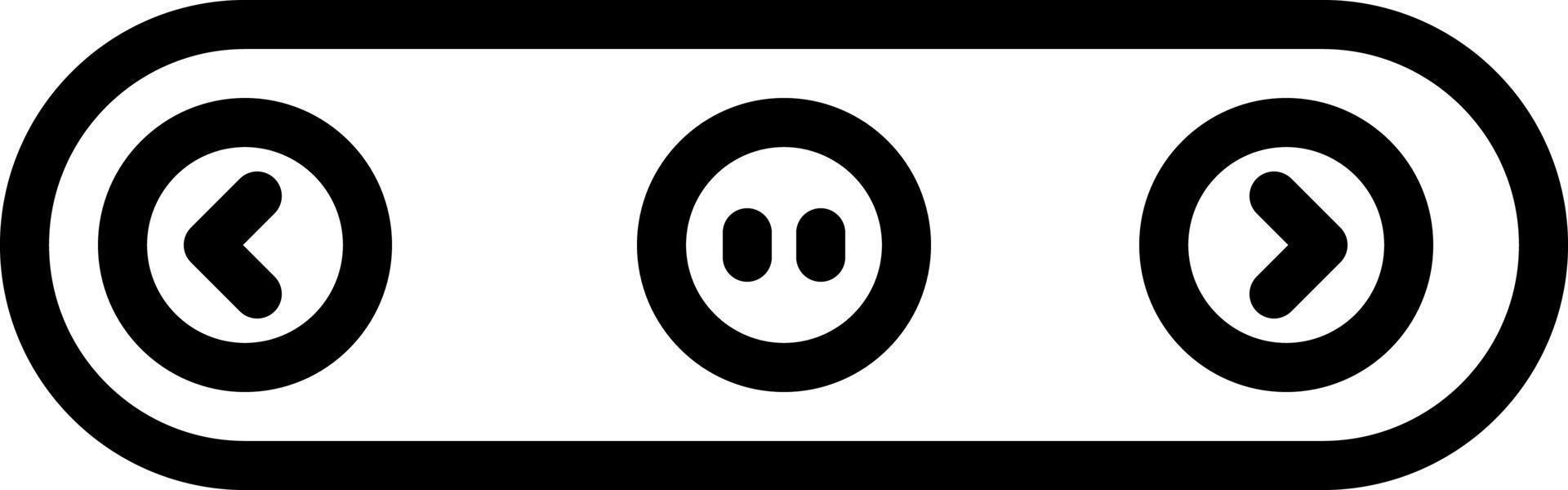 line icon for buttons vector