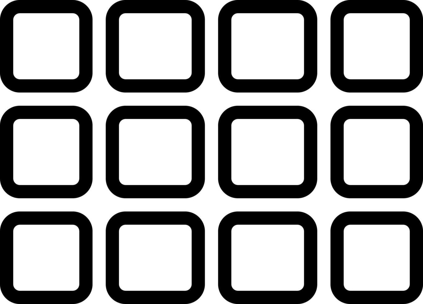 line icon for rows vector
